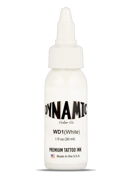 Dynamic White Tattoo Ink – 1 oz (30 ml) – Pre‑dispersed, steril & vegan freigestellt