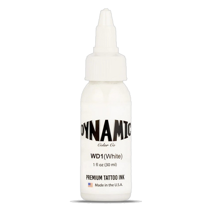 Dynamic White Tattoo Ink – 1 oz (30 ml) – Pre‑dispersed, steril & vegan freigestellt