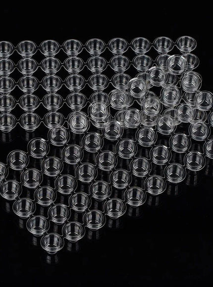 EZ Ink Caps im Tray – 12 mm | 600 Stück für professionelle Tattoo-Artists