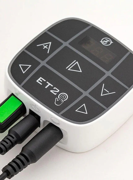 ETZ digitales Tattoo Netzteil mit Touch Steuerung und LED Display für professionelle Tattoo Maschinen