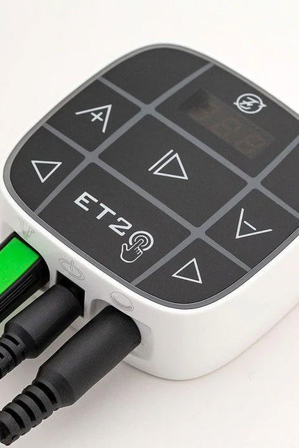 ETZ digitales Tattoo Netzteil mit Touch Steuerung und LED Display für professionelle Tattoo Maschinen