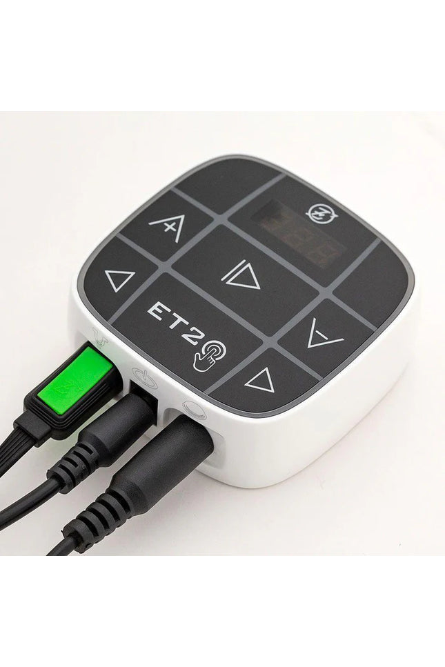 ETZ digitales Tattoo Netzteil mit Touch Steuerung und LED Display für professionelle Tattoo Maschinen