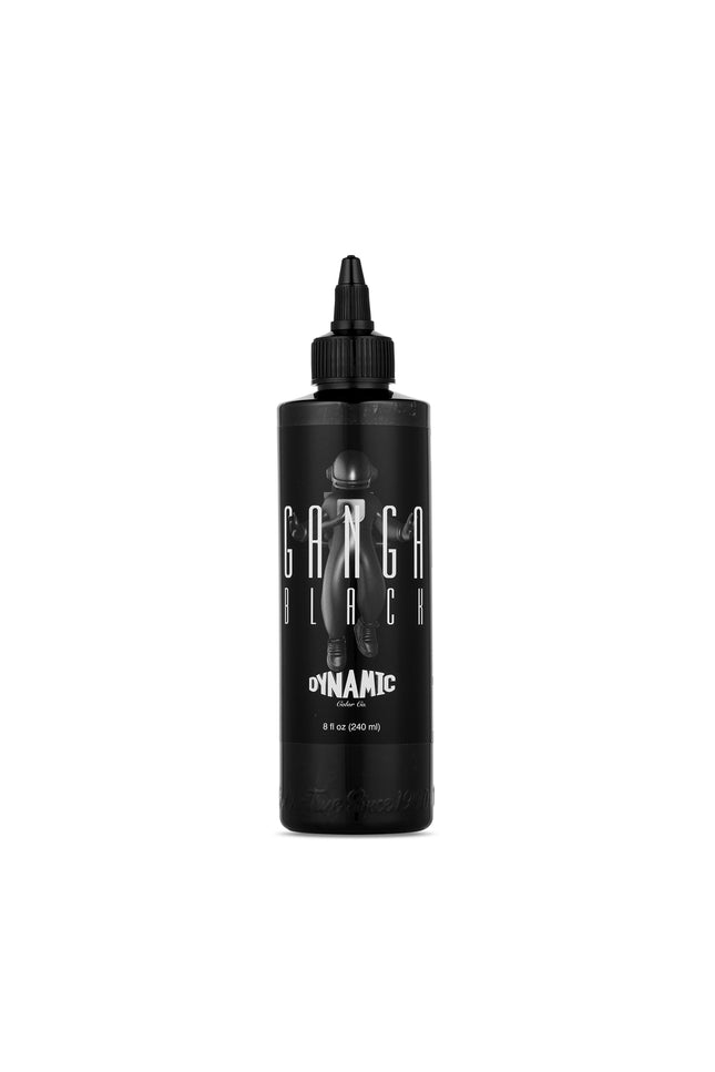 Dynamic Ganga Black Tattoo Ink – 8 oz (237 ml) – Kollaboration mit Joaquin Ganga, REACH-konform