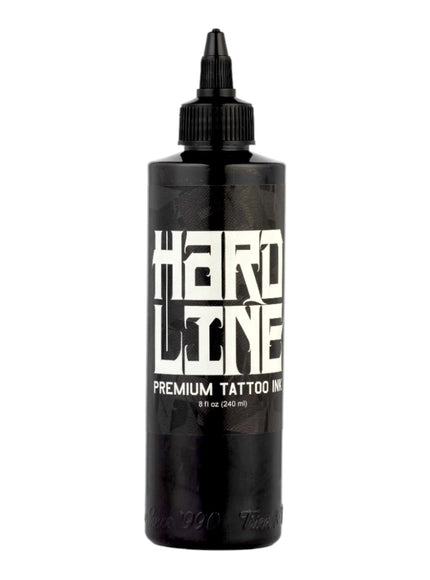 HardLine Black Tattoo Ink – 8 oz (237 ml) – Professionelle Tattoo–Farbe