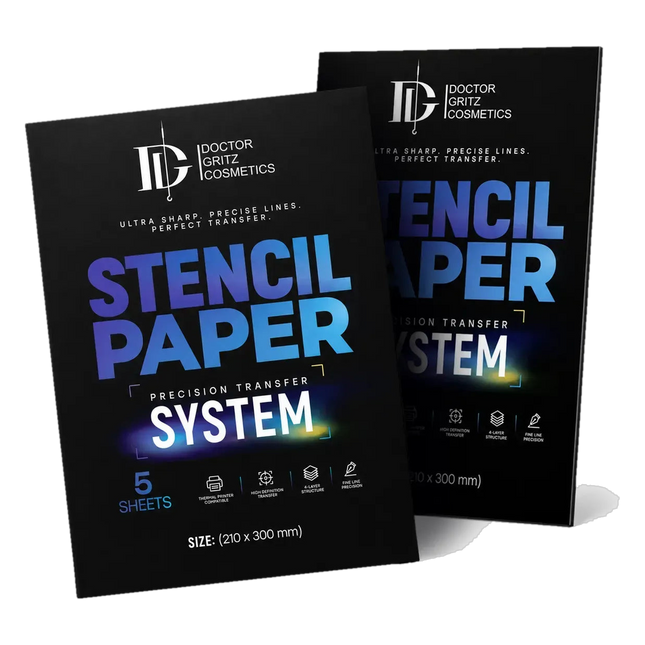 Dr.Gritz Stencil Paper - Thermal Transfer Paper for Tattoo freigestellt