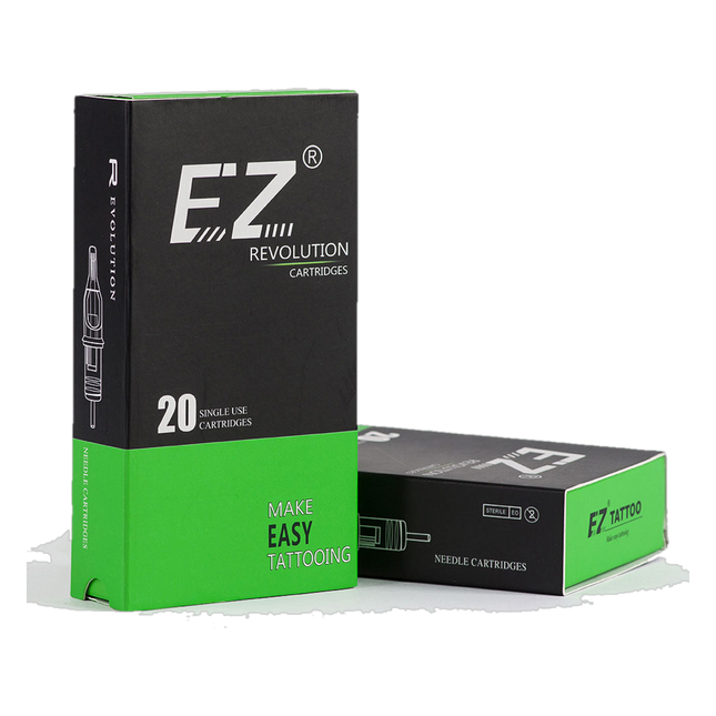 EZ Revolution Magnum Cartridges – Long Taper 0,30 mm (20 Stück) freigestellt