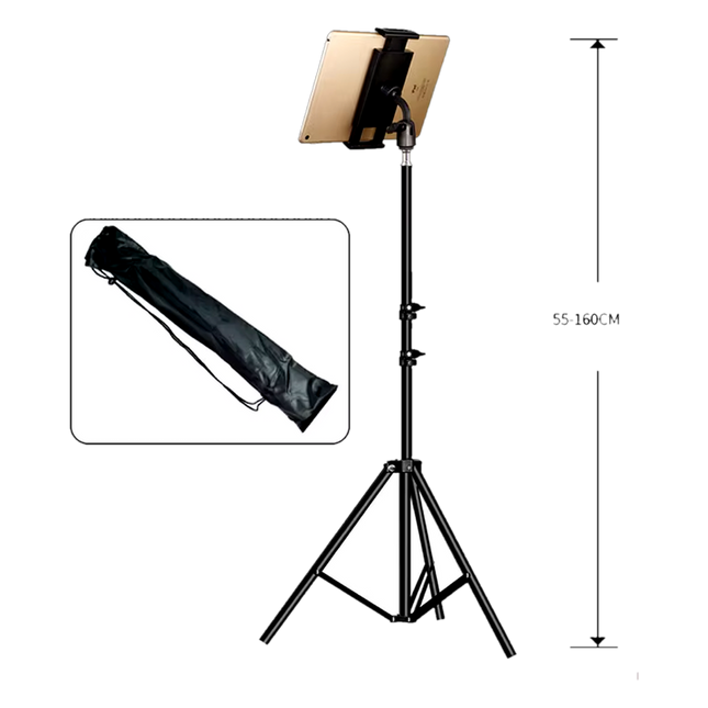 Smartphone & Tablet Halter für Stativ – Flexibler Halter für Tattoo & PMU Artists freigestellt