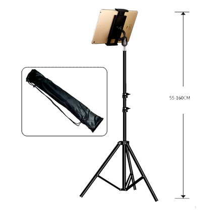 Smartphone & Tablet Halter für Stativ – Flexibler Halter für Tattoo & PMU Artists freigestellt