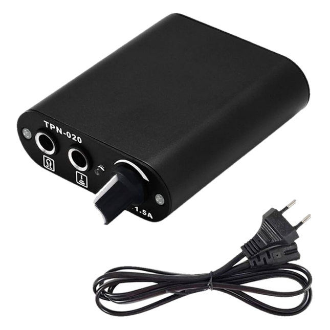 Tattoo Netzteil Mini – Kompaktes Power Supply 0–18V freigestellt