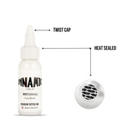 Dynamic White Tattoo Ink – 1 oz (30 ml) – Pre‑dispersed, steril & vegan